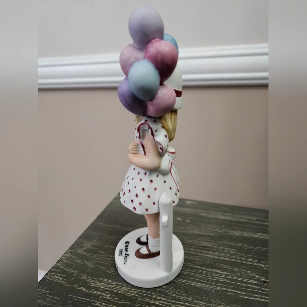 Vintage Margaret Keane Big Eyed Girl MDH 1976 Balloon Girl Figurine Japan - Picture 2 of 7